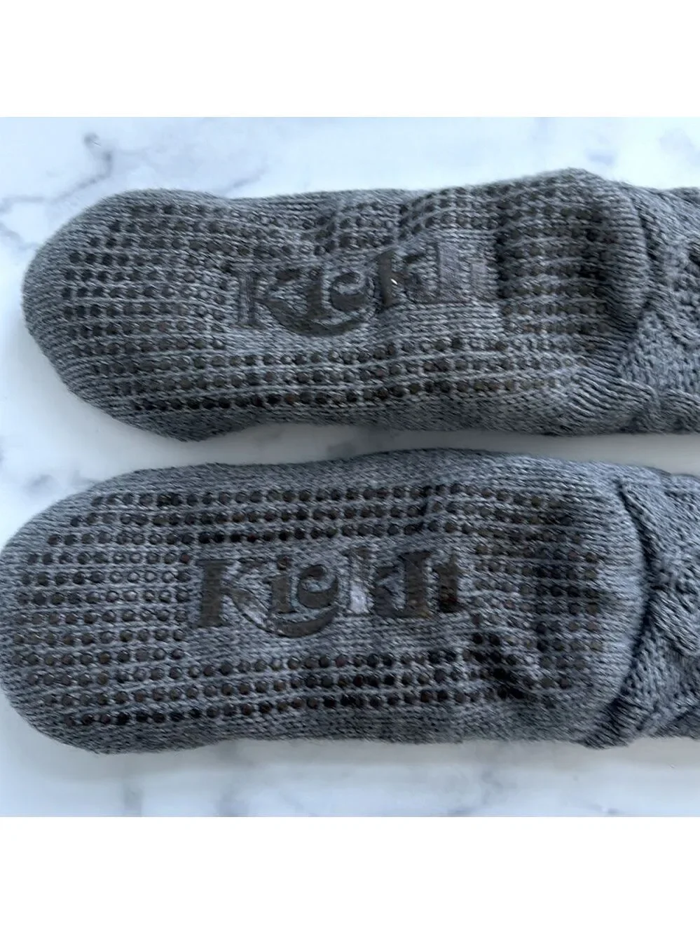 Kick It Fleece Lined Socks with No Skid Bottom OS